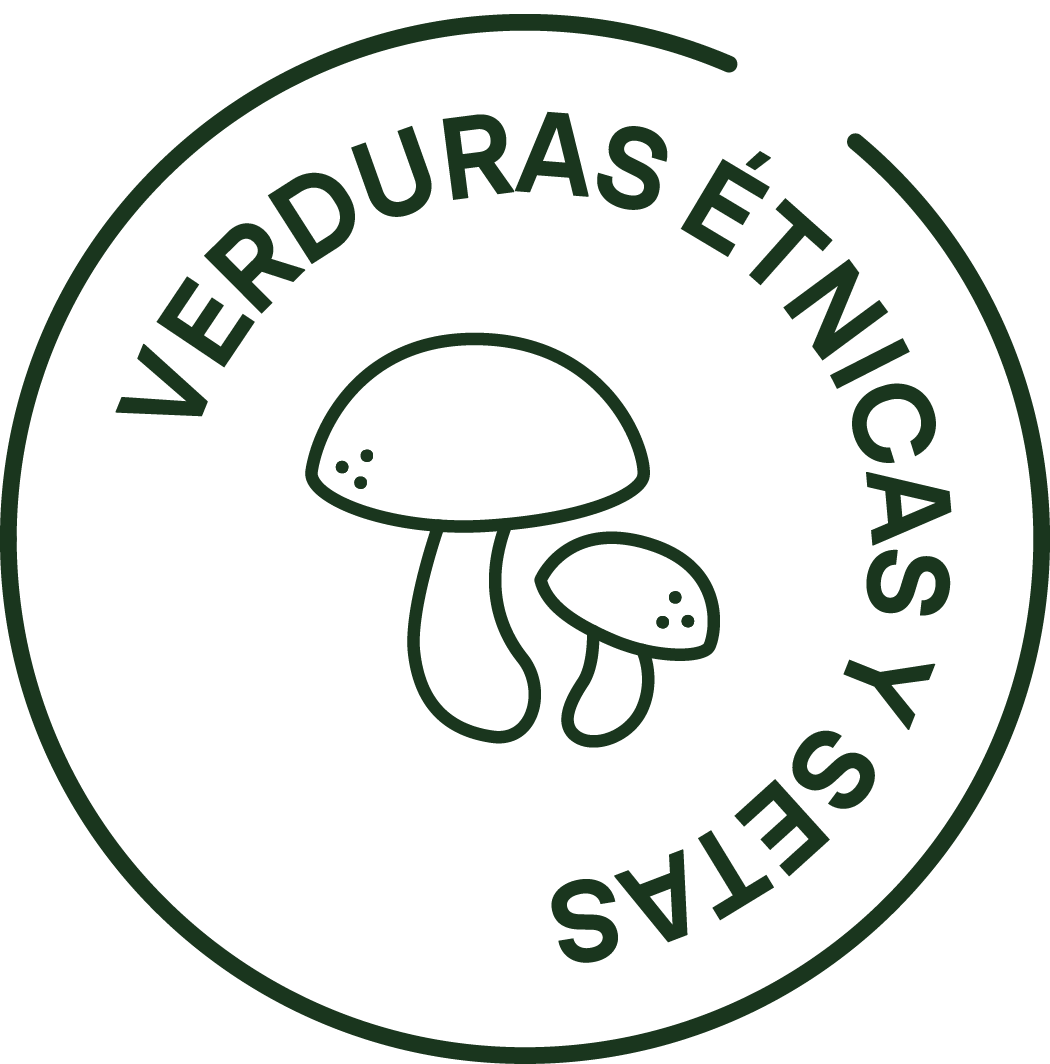 Icono de verduras étnicas y setas