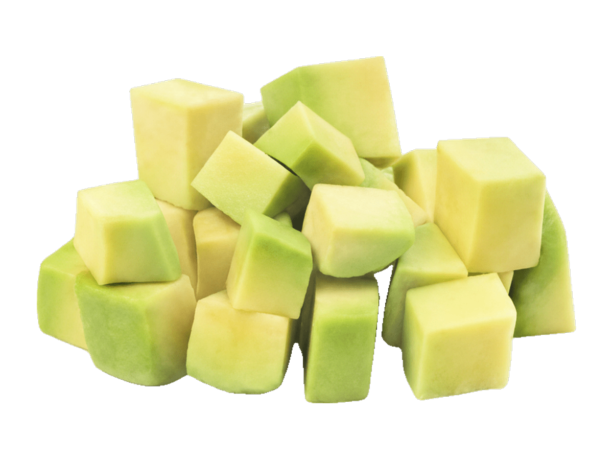 Aguacate en dados congelado