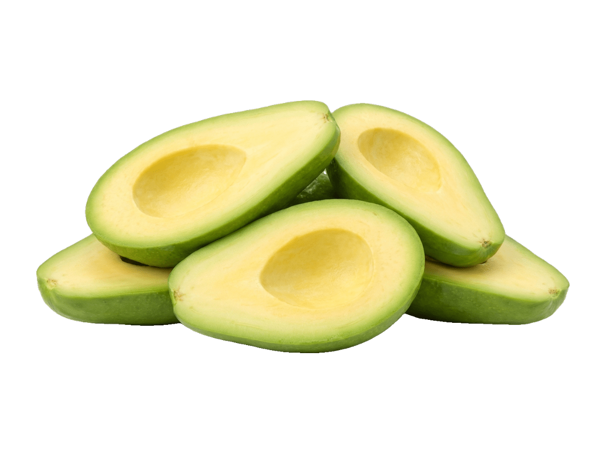 Aguacate en mitades congelado