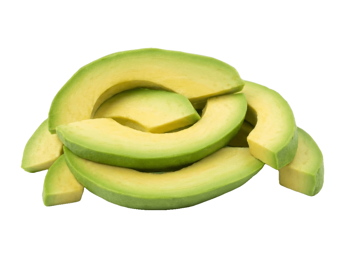 Aguacate en rodajas congelado