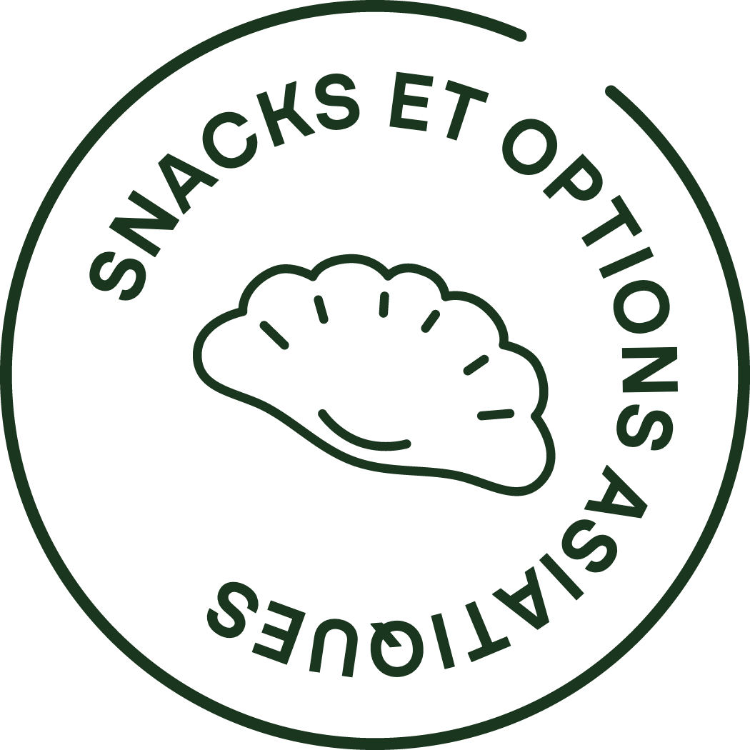Icono de snacks y opciones asiáticas