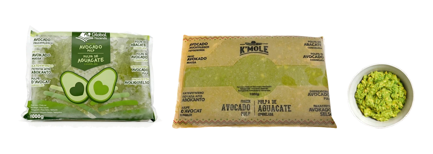 Pulpa de aguacate congelada